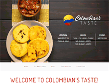 Tablet Screenshot of colombianstaste.com